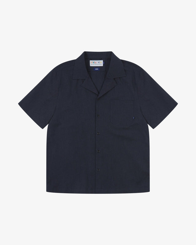 6004 Cuban shirt - atlantic blue