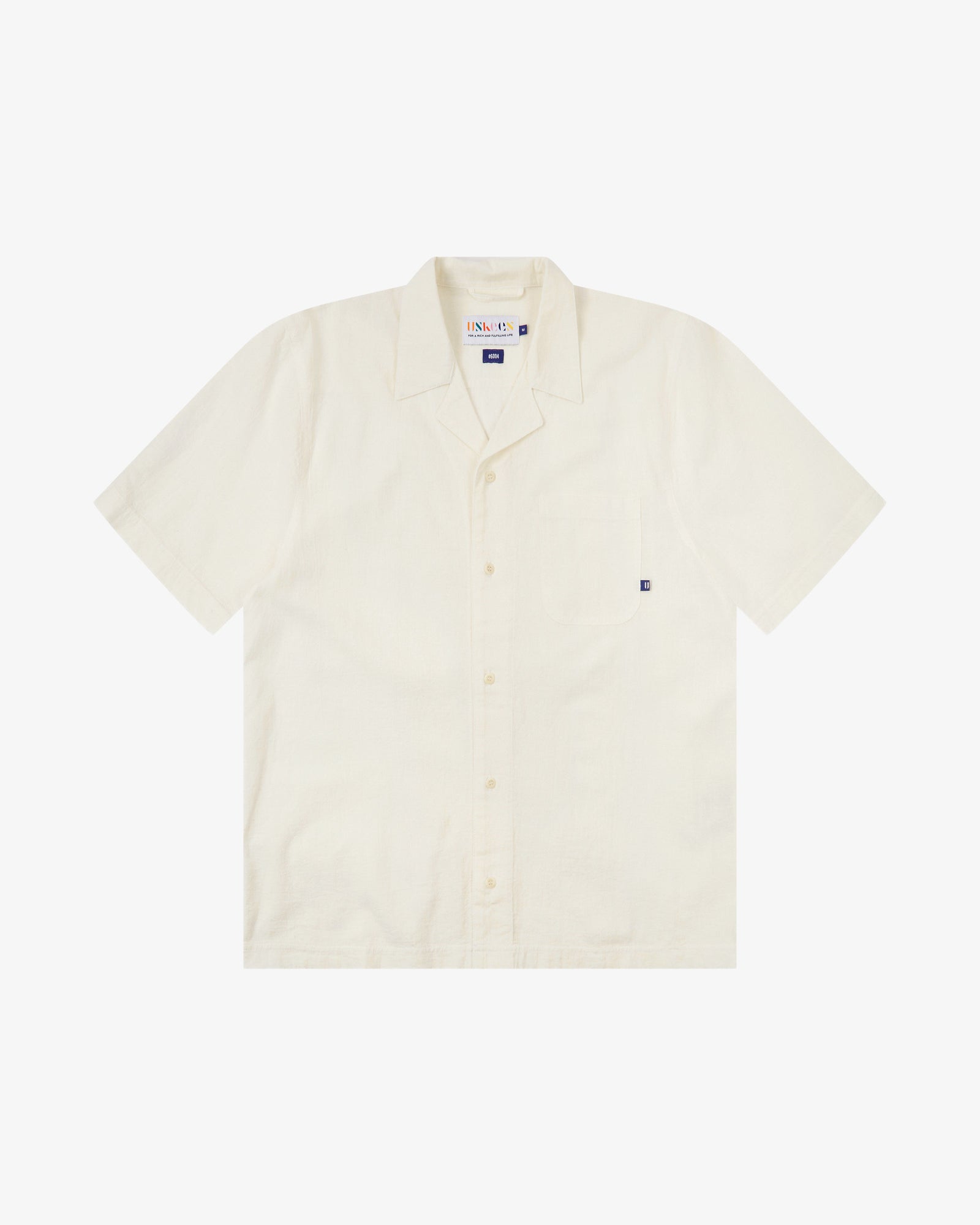 6004 Cuban linen shirt - ecru