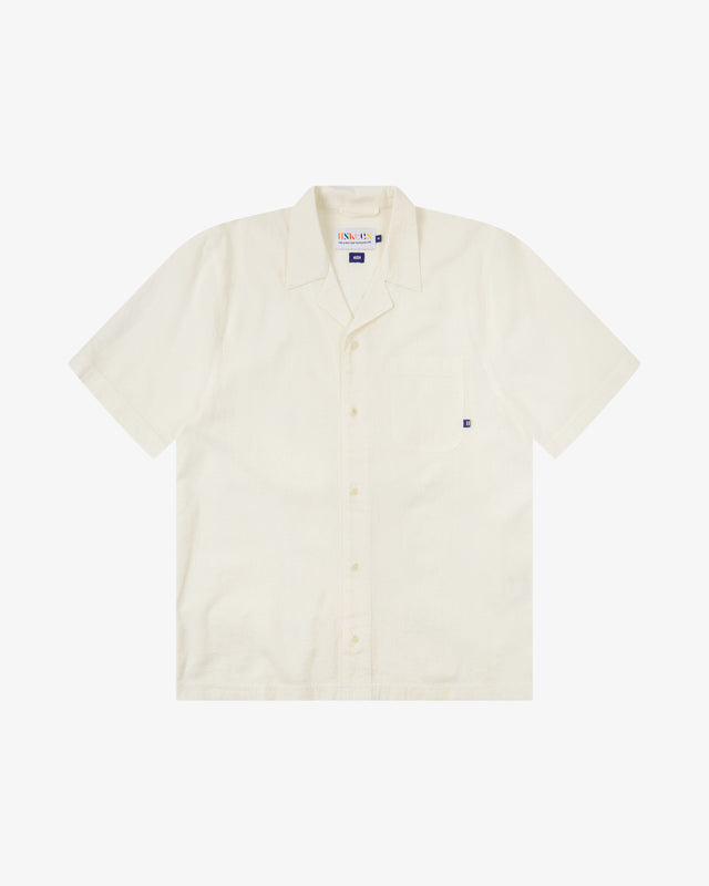 6004 Cuban linen shirt - ecru