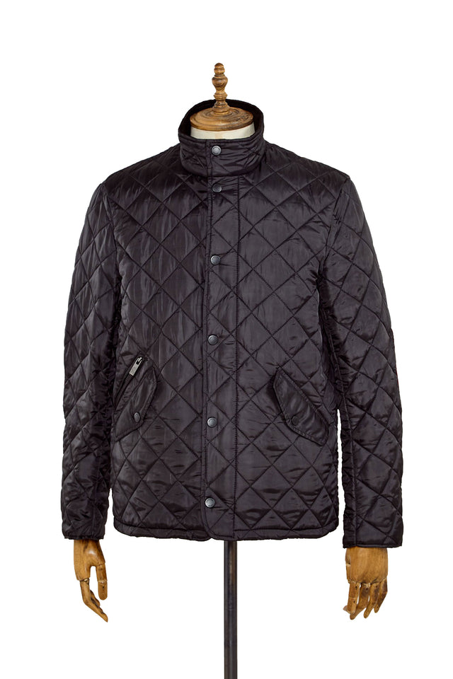 Glendale Prima Poly Quilted Jacket With Moon Fabric Trim