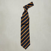 Textured Silk Tie With Diagonal Stripe In And Burgundy
