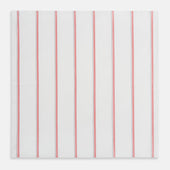 Coral Track Stripe Hand Rolled Handkerchief
