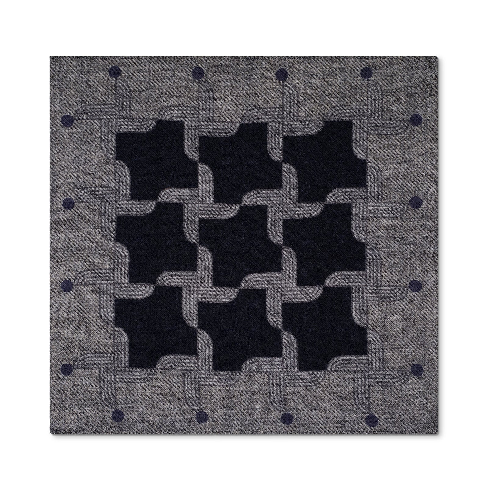 Deco Propeller Pocket Square