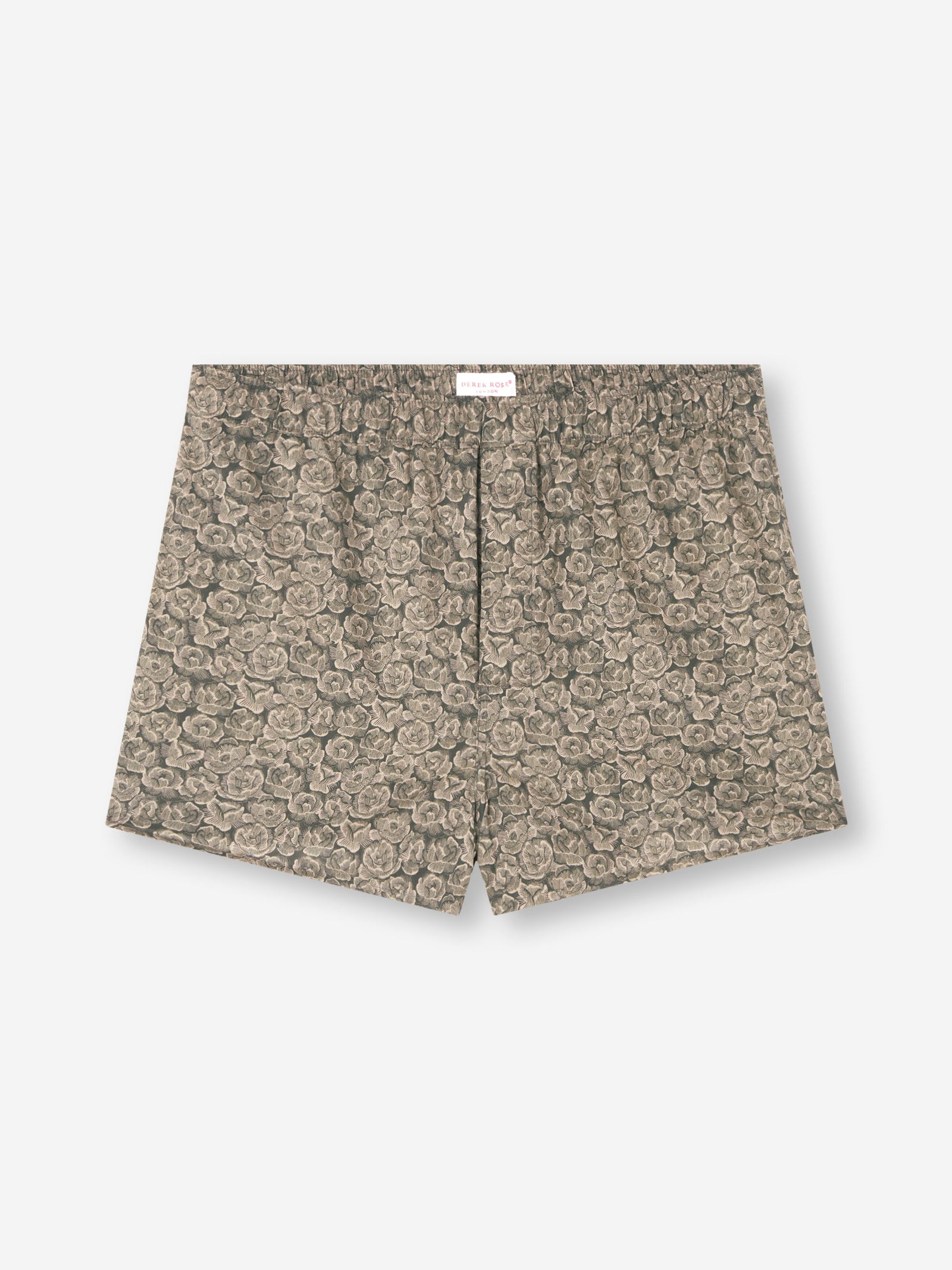 Men S Modern Fit Boxers Cotton Batiste Camo Green Rose Print