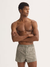 Men S Modern Fit Boxers Cotton Batiste Camo Green Rose Print