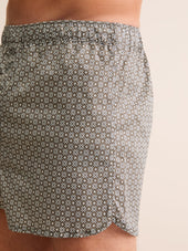 Men S Modern Fit Boxers London Geo Cross Cotton Batiste