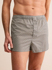 Men S Modern Fit Boxers London Geo Cross Cotton Batiste