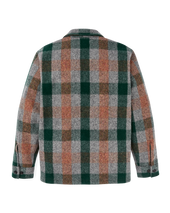 Mackinaw Wool Jac-shirt - Green / Orange / Gray Plaid