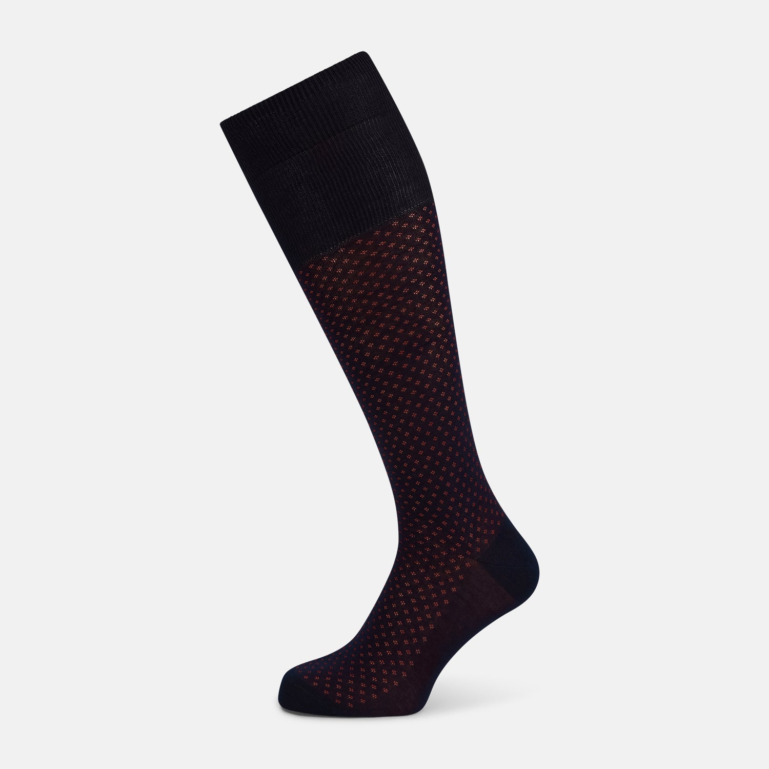 Red Motif Long Socks