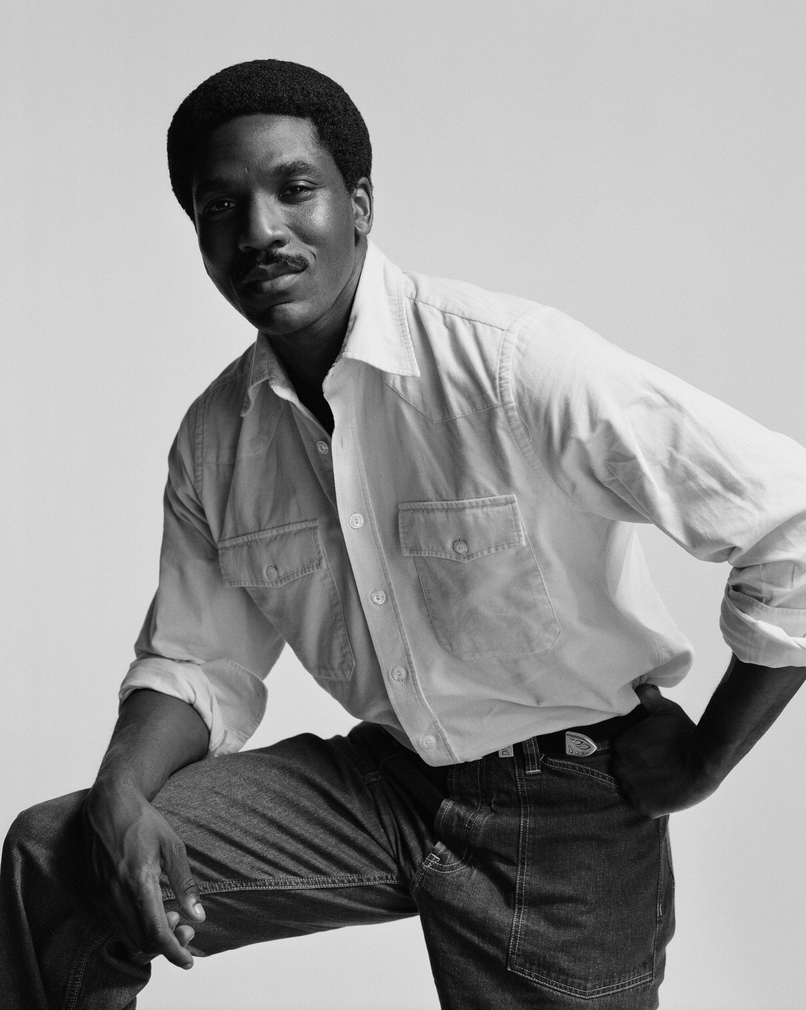 Needlecord Two Pocket Western Shirt