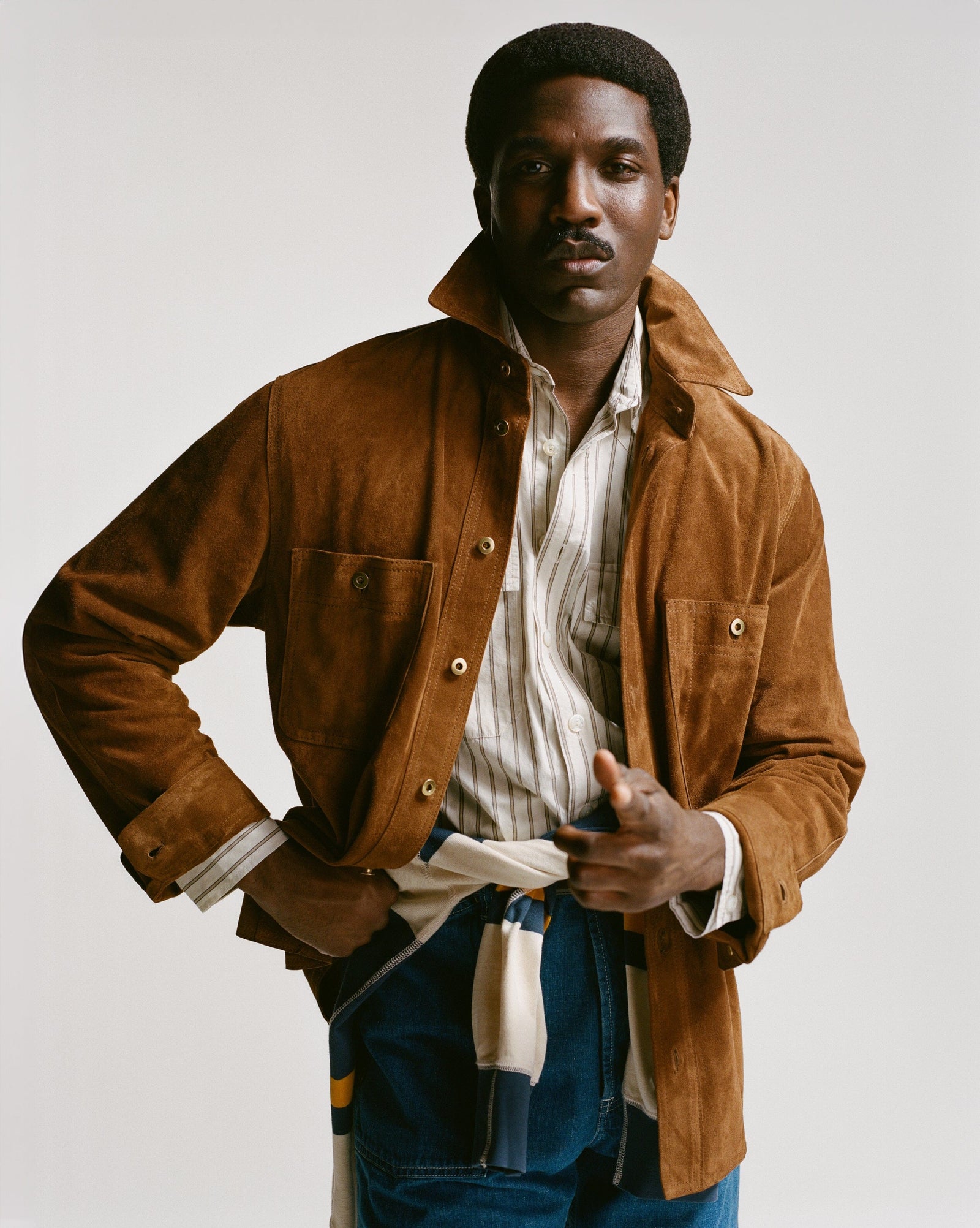Raw Suede Overshirt