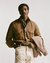 Linen Two Pocket Western Shirt