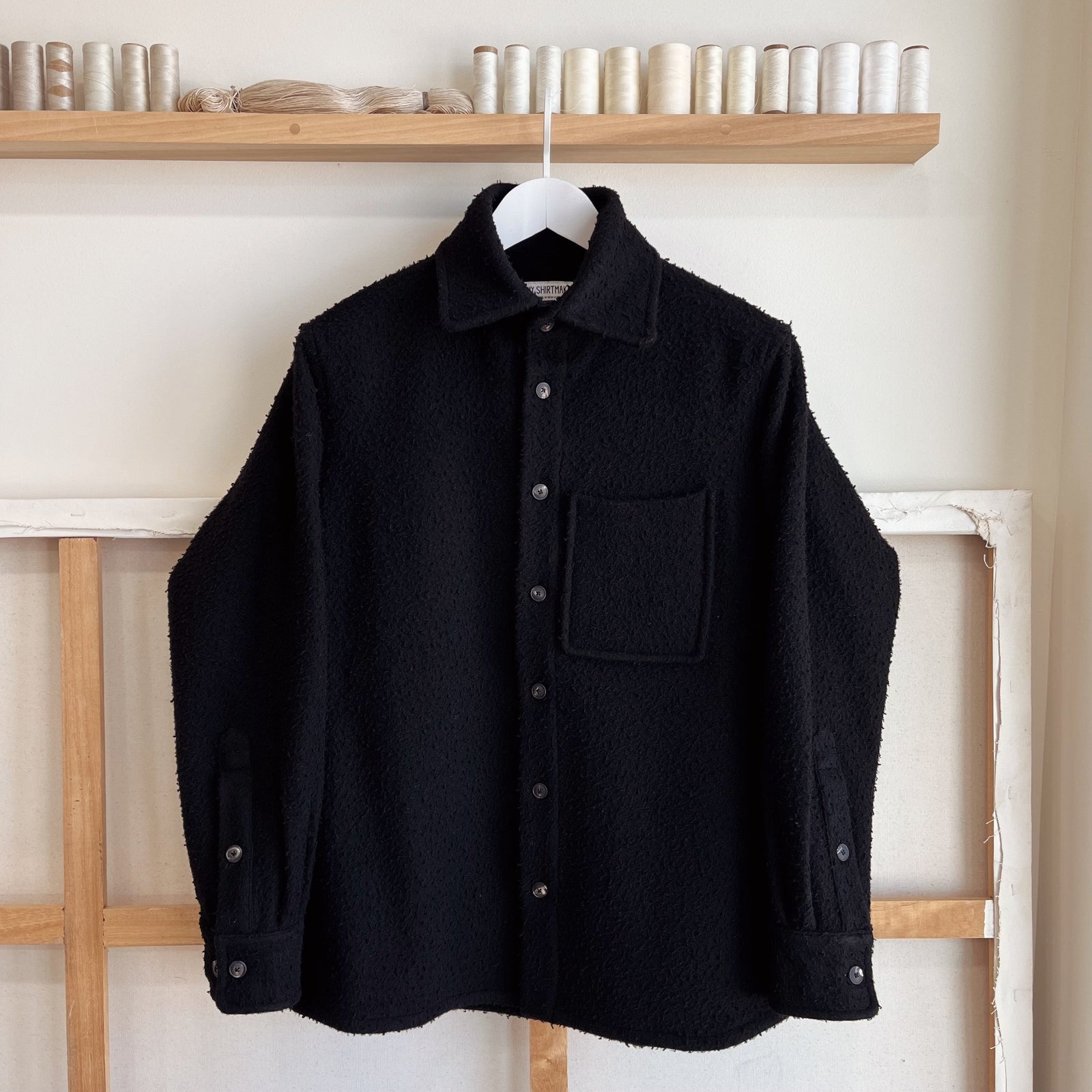 Nero Casentino Wool Overshirt Size Small