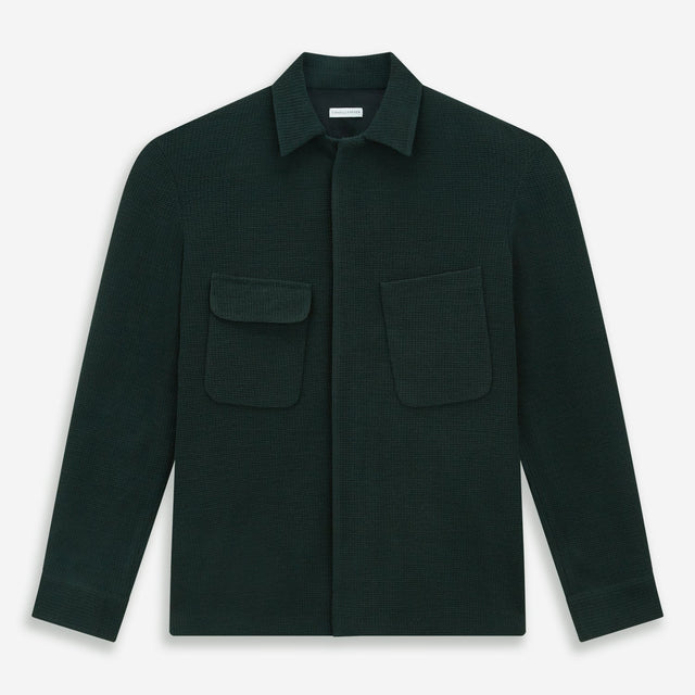 Forest Green Greenwich Knitted Overshirt