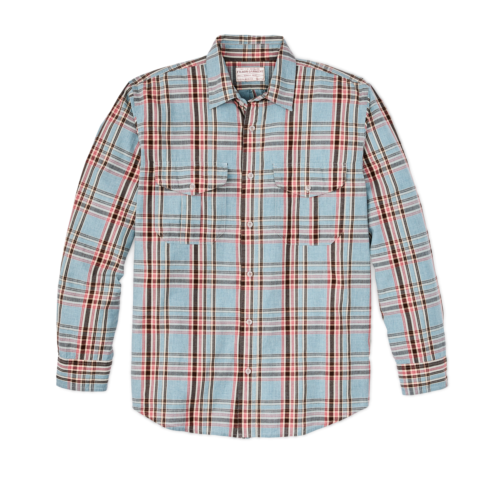 Filson S Washed Feather Cloth Shirt