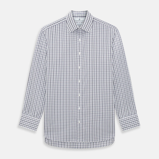 Purple Multi Check Mayfair Shirt
