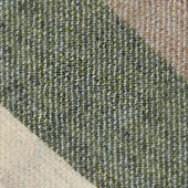 Triple Stripe Pure Cashmere Bespoke Tie - Beige / Moss / Cream
