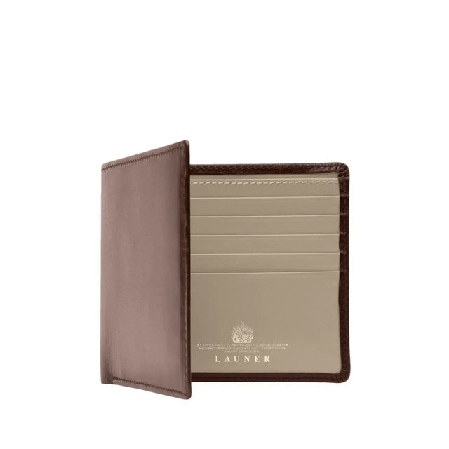 Ten credit card wallet – Buttermilk / Bark Brown