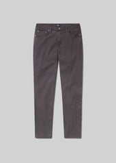London Tapered Slim Brushed Sateen in Gravel