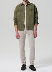 London Tapered Slim Brushed Sateen in Caraway