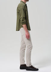 London Tapered Slim Brushed Sateen in Caraway