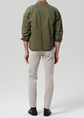 London Tapered Slim Brushed Sateen in Caraway