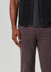 London Tapered Slim Brushed Sateen in Gravel