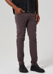 London Tapered Slim Brushed Sateen in Gravel