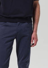 London Tapered Slim Brushed Sateen in Lowell Blue