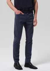 London Tapered Slim Brushed Sateen in Lowell Blue