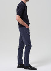 London Tapered Slim Brushed Sateen in Lowell Blue