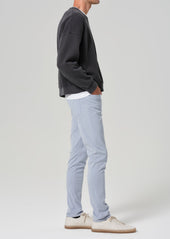 London Tapered Slim Brushed Sateen in Seagull