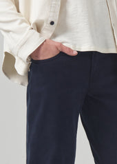 London Tapered Slim Brushed Sateen in True Navy