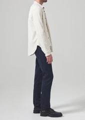 London Tapered Slim Brushed Sateen in True Navy