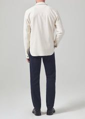 London Tapered Slim Brushed Sateen in True Navy