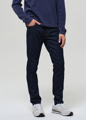 London Tapered Slim Tropical Denim in Rinse