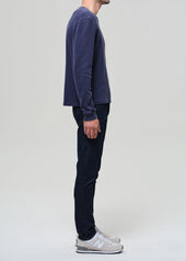 London Tapered Slim Tropical Denim in Rinse