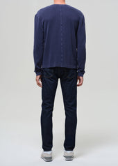 London Tapered Slim Tropical Denim in Rinse