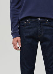 London Tapered Slim Tropical Denim in Rinse