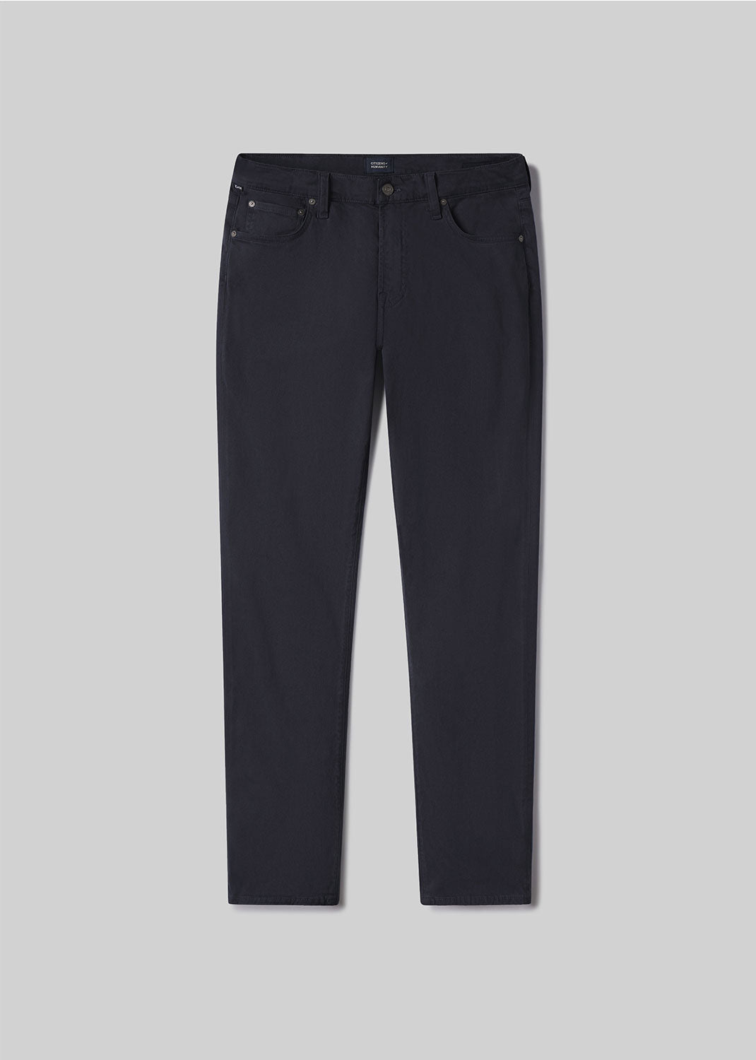 London Tapered Slim Brushed Sateen in Deep Navy