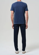 London Tapered Slim Cashmere Denim in Dark Tint