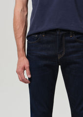London Tapered Slim Cashmere Denim in Falcon
