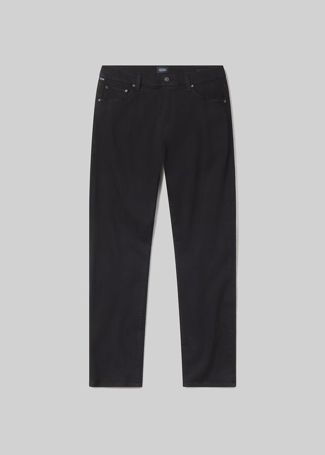 Gage Slim Straight Soft Weft in Black