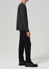 Gage Slim Straight Soft Weft in Black