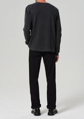 Gage Slim Straight Soft Weft in Black