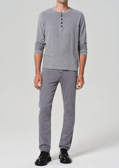 Gage Slim Straight Soft Weft in Heron Grey