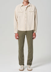 Gage Slim Straight Soft Weft in Hiro Green