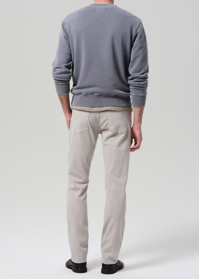 Gage Slim Straight Soft Weft in Pale Grey