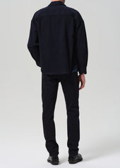 Gage Slim Straight Soft Weft in True Navy