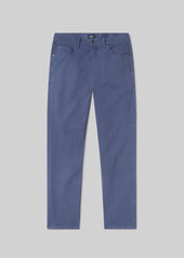 Gage Slim Straight Cashmere Touch Sateen in Blue